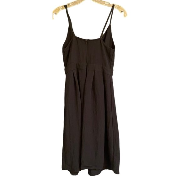 NASTY GAL BLACK KEYHOLE TIE FRONT SUN DRESS SZ 8 - Picture 3 of 5